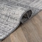 World Rug Gallery Contemporary Distressed Boxes Weather Resistant Indoor/Outdoor Runner Rug 2' x 7' Gray 4032GRAY2X7 - alternate 8